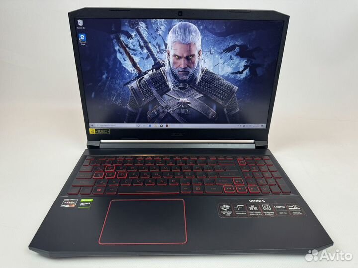 Игровой Acer Nitro 15.6 R5 4600H/16Gb/GTX1650Ti