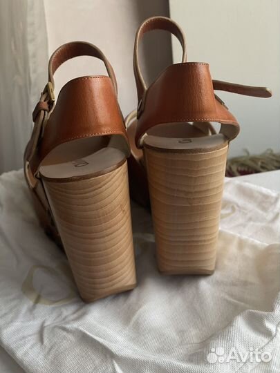 Chloé Crisscross Platform Wedge Sandals