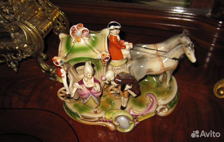 Карета Gräfenthal Грефенталь Германия Фарфор