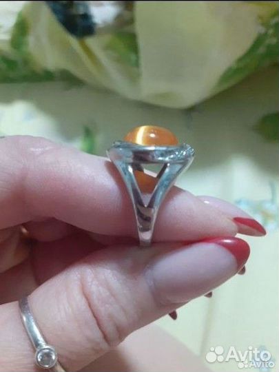 Кольцо серебро
