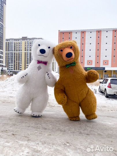 Большой белый мишка. Поздравление