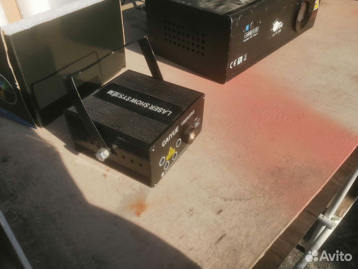 Дым машина, лазер