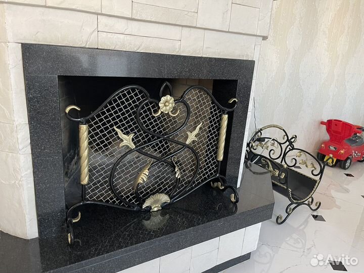 Кованый каминный набор