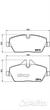 Колодки тормозные дисковые передн, BMW: 1 116 d
