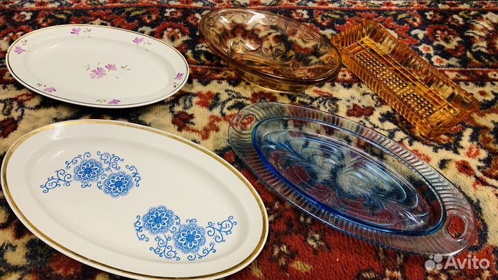Советская посуда селедочницы