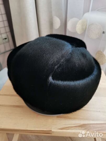 Мужская шапка из натурального меха нерпы