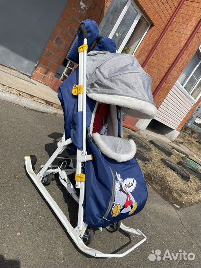 Санки коляска nika