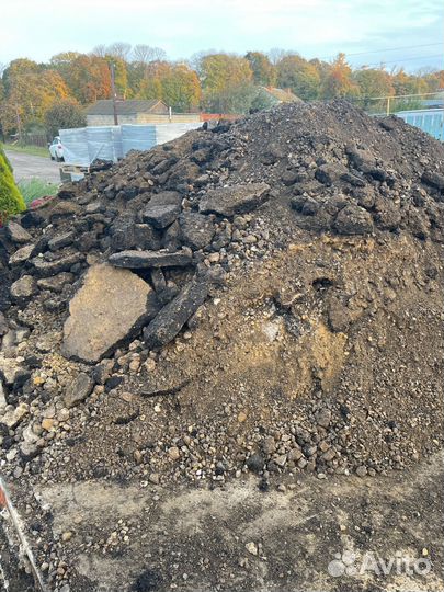 Асфальт с бетоном б/у, земля со щебнем