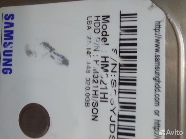 Жесткий диск hdd 320 гб
