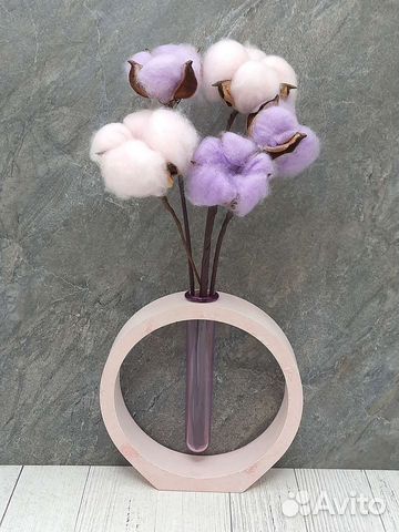 Ваза с хлопком