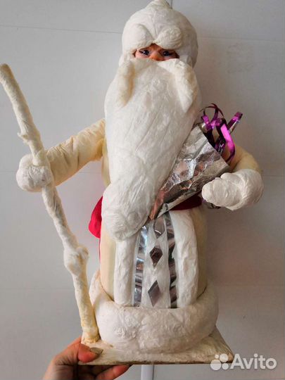 Винтажные ёлочные игрушки. Дед мороз