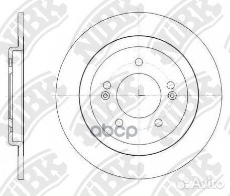 Диск тормозной hyundai i30/KIA ceed 12- задний