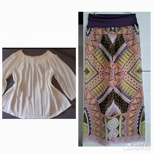 Топ из вискозы Steffen schraut и шифоновые брюки