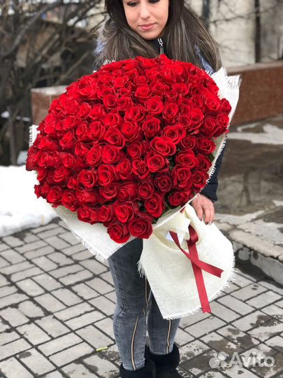 Цветы Букеты 101 Роза