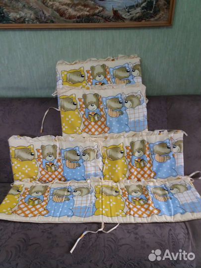 Бортики в кроватку для девочки или мальчика