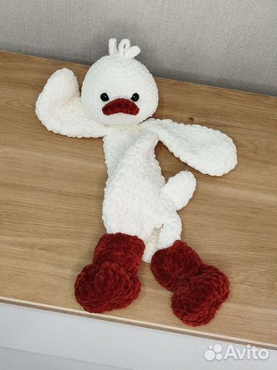 Игрушка комфортер гусь обнимусь ручной работы