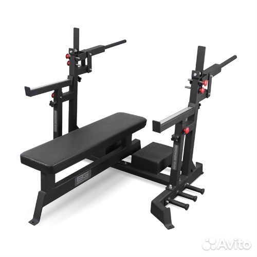 Скамья для жима с механизмом подъёма штанги Bronze
