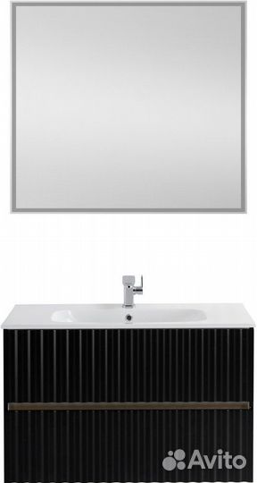 Тумба с раковиной Art&Max Elegant 90 черный