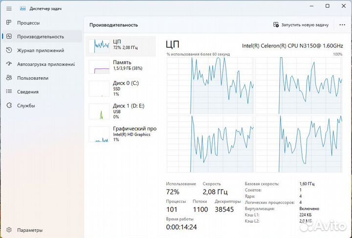 Моноблок Dell (4 ядра, SSD)