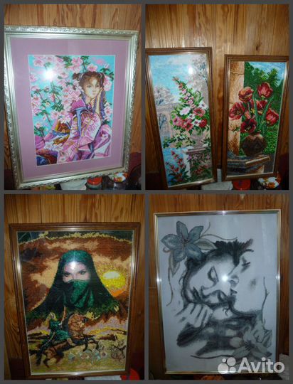 Картины бисером