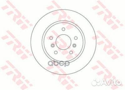 Диск тормозной зад DF6787 DF6787 TRW