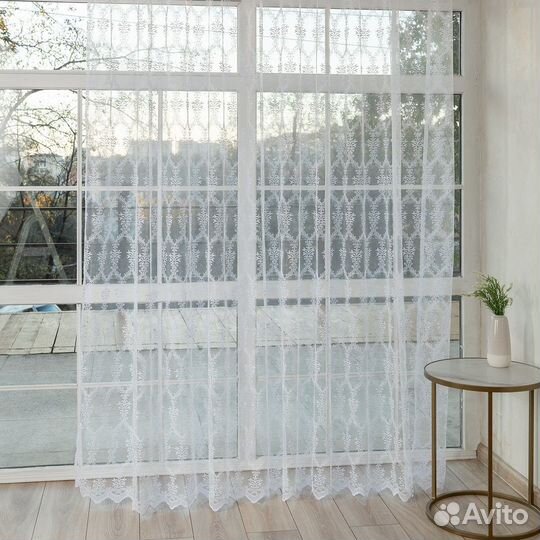 Тюль Лилиан Белый