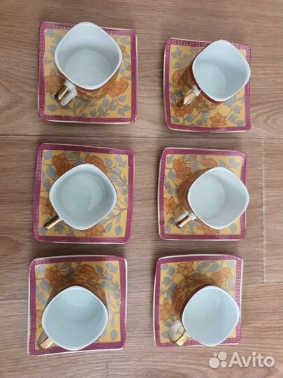 Чайный сервиз yamasen с позолотой