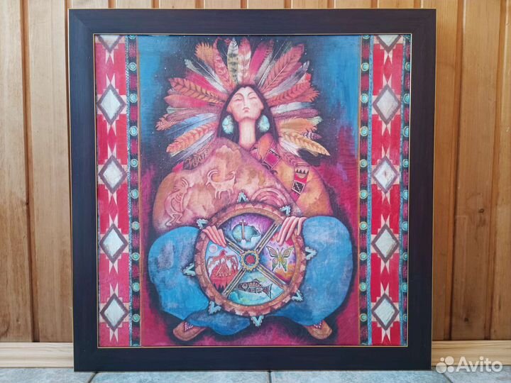 Постер на холсте в раме