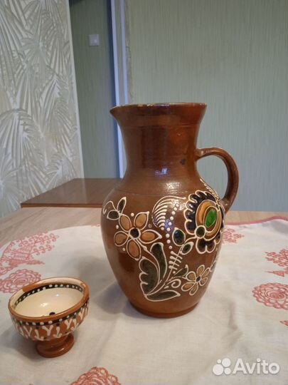 Кувшин Глечик керамика Опошня СССР редкий