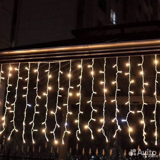 Гирлянда уличная бахрома
