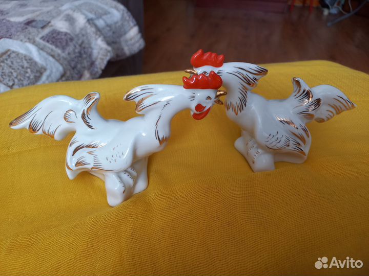 Петушки Рига фарфор