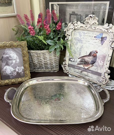 Поднос серебрение Англия