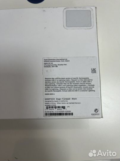 Apple Magic Trackpad Black mmmp3z/a новый