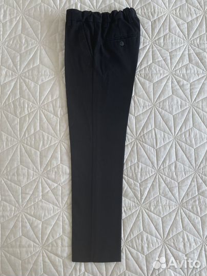 Брюки школьные для мальчика 134 черные акула