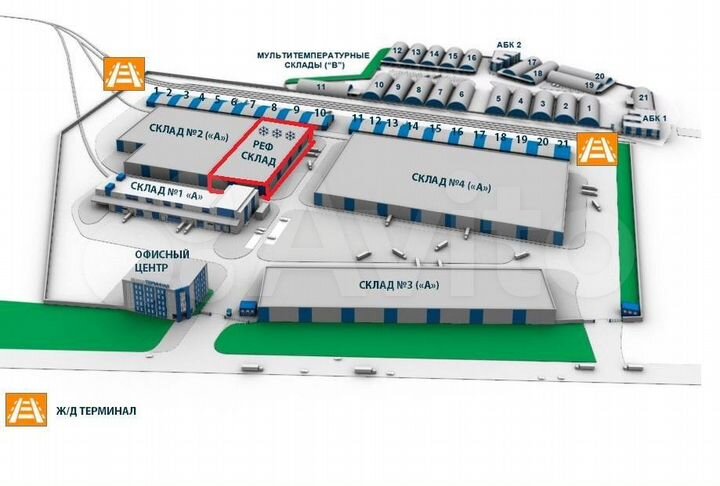 2000м² холодильный склад