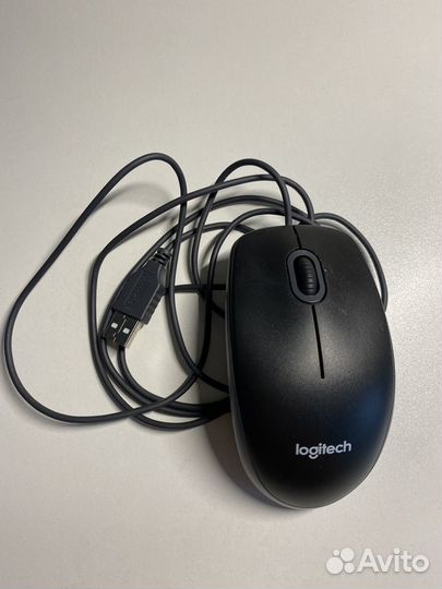 Logitech компьютерная мышь проводная
