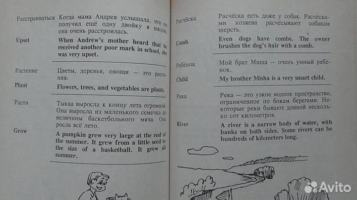 Детский русско-английский словарь в картинках