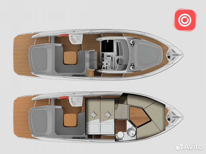 2025 Каютный катер-яхта Cranchi E30 (V8-350лс)