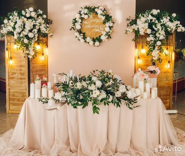 Оформление свадьбы / декор на свадьбу / президиум