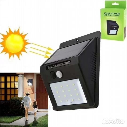 Настенный светильник на солнечной батарее