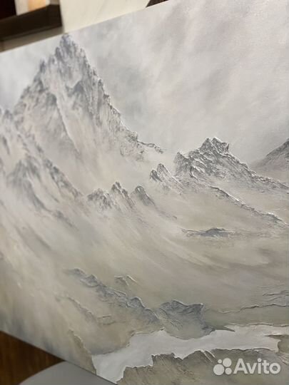 Картина интерьерная Горы обьемная