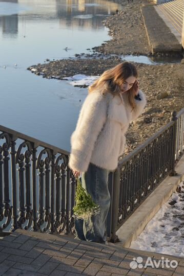 Шуба из искусственного меха короткая