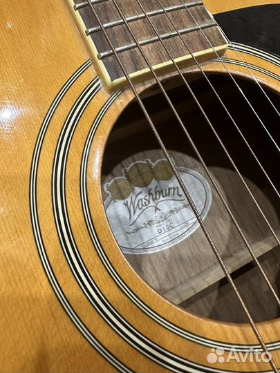 Акустическая гитара washburn d10c