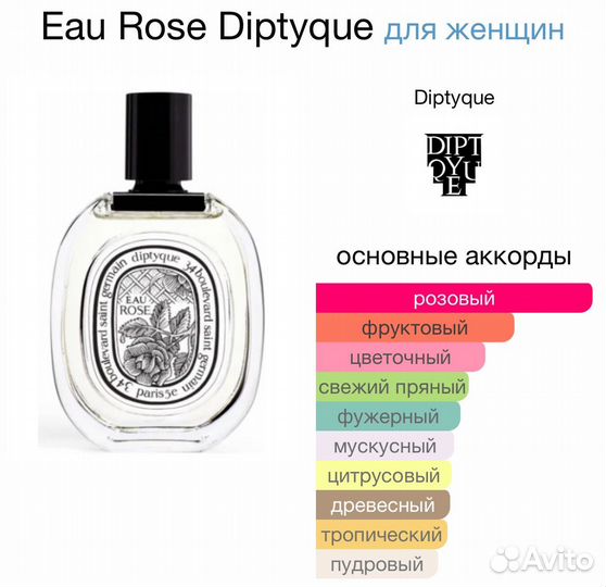 Eau rose diptyque 100ml Оригинал