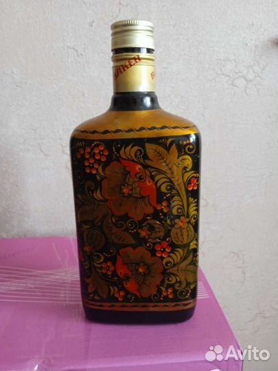Бутылка хохлома