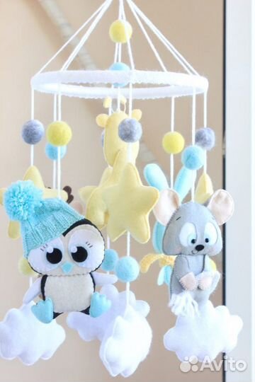 Мобиль из фетра