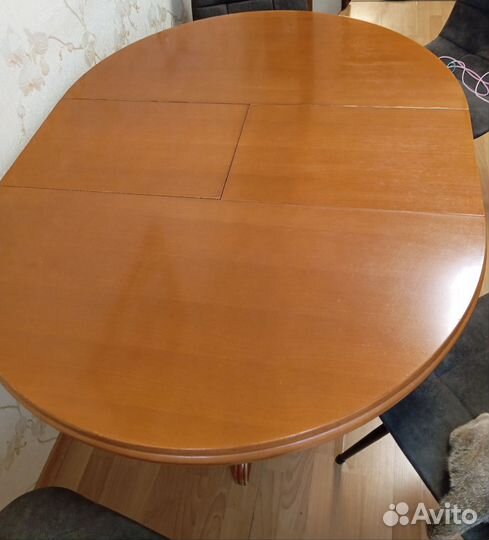 Кухонный стол круглый раскладной