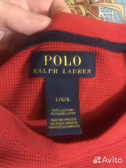 Оригинал лонгслив Ralph lauren