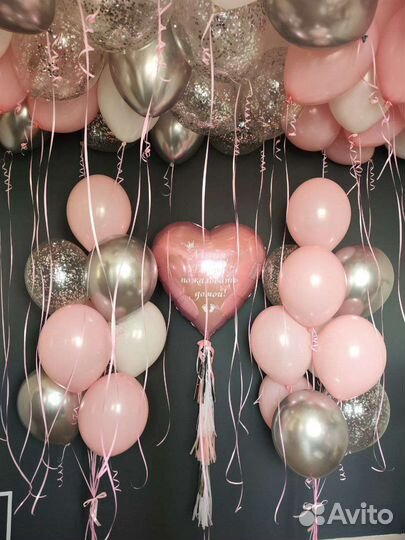 Воздушные шары на рождение дочки