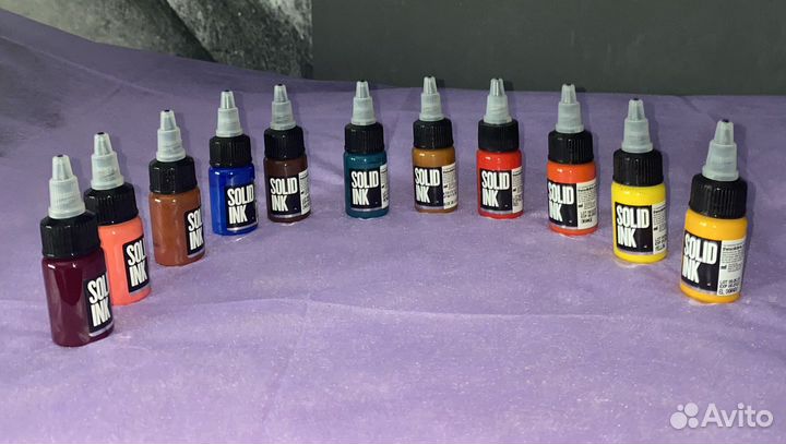 Краски для тату solid ink